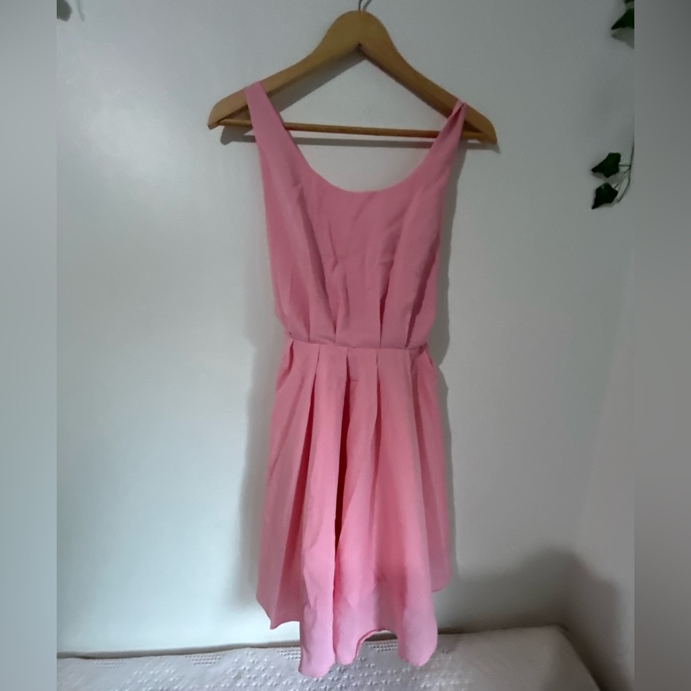 Elegant Pink Mini Dress